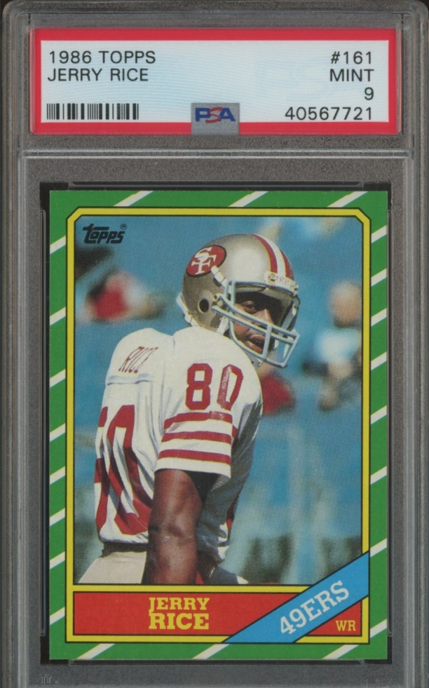 1986 Topps Jerry Rice rookie card guide and market check
