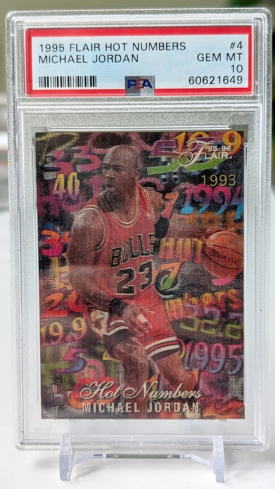 Lenticular Heat: The 1995 Flair Hot Numbers Jordan that still