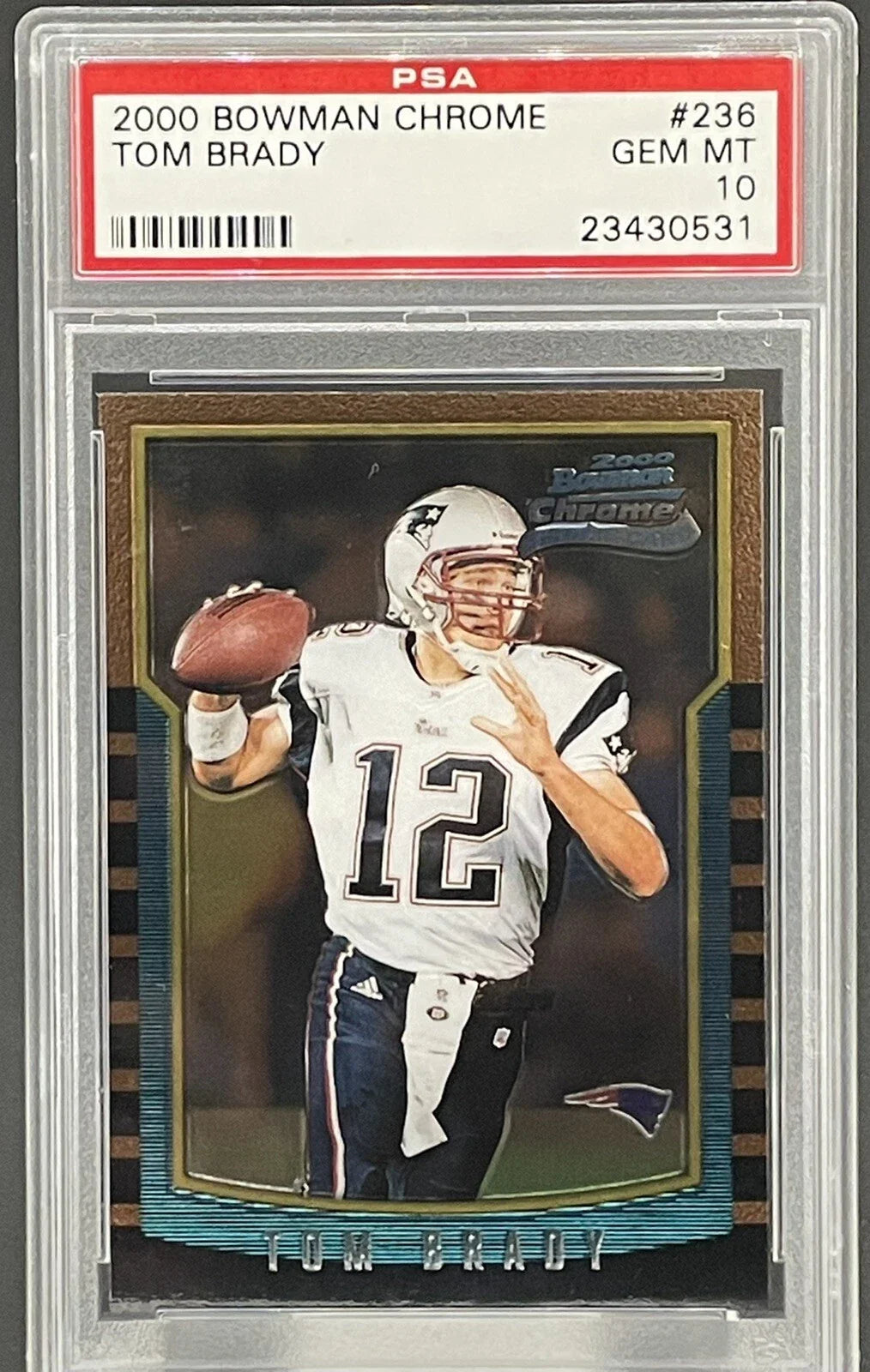 Chrome Gravity: The 2000 Bowman Chrome Tom Brady rookie that still sets the pace