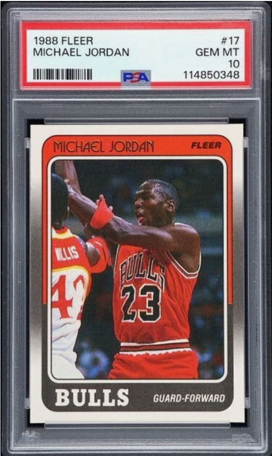 A third-year classic that still punches above its weight: 1988-89 Fleer Michael Jordan #17