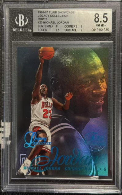 1996-97 Flair Showcase Legacy Collection Row 2 Michael Jordan #23 #/150