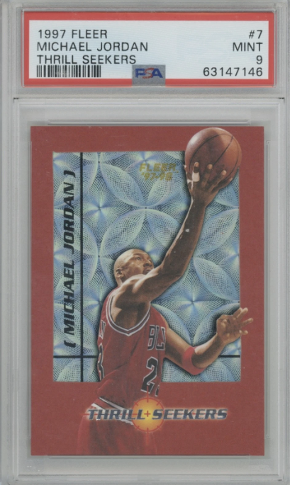 1997-98 Fleer Thrill Seekers Michael Jordan #7