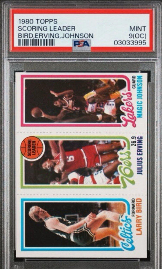 1980 Topps Bird Erving Johnson Scoring Leader: the triple rookie that launched a thousand want lists