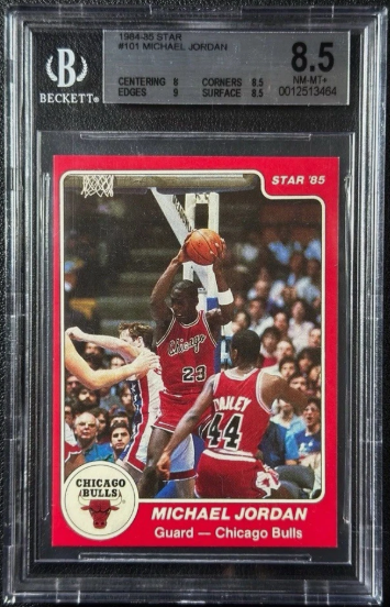 1984 Star Michael Jordan #101: the first NBA-licensed Jordan that still sets the room buzzing