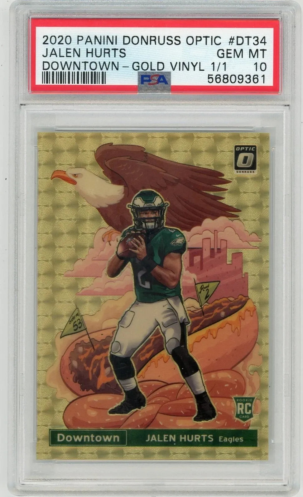 PSA 10 Jalen Hurts High End Sales: Downtown, Kaboom and RPAs Surge