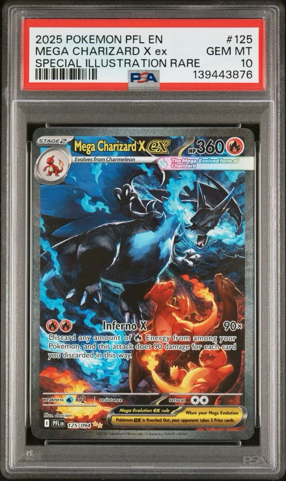 Mega Charizard X ex 125/094 Sales: Phantasmal Flames Dec 2025 Snapshot