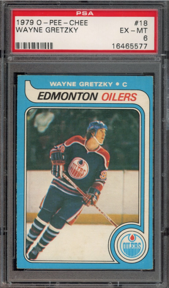 1979 O-Pee-Chee Wayne Gretzky #18: the rough-cut rookie that taught a generation what a grail feels like