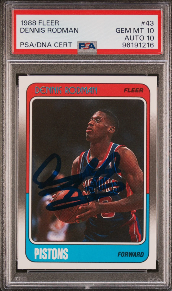 A blue-collar star in cardboard: 1988-89 Fleer Dennis Rodman rookie #43